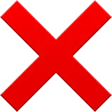 emoji croix non