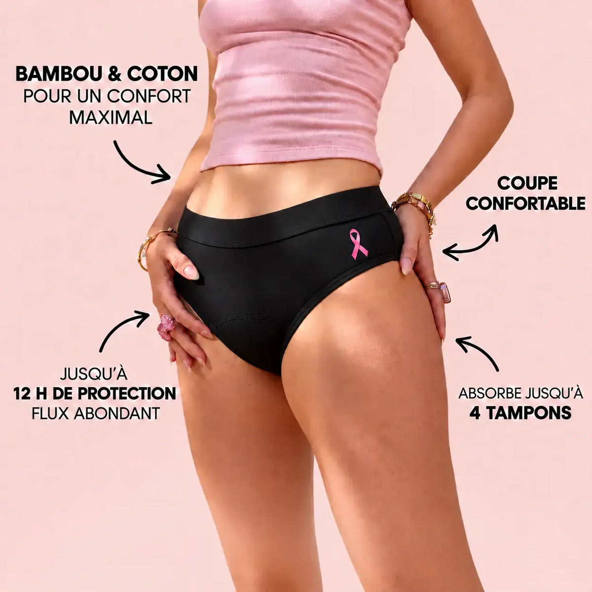 Liberty édition limitée : bambou et coton, jusqu'à 12 h de protection, absorbe jusqu'à 4 tampons