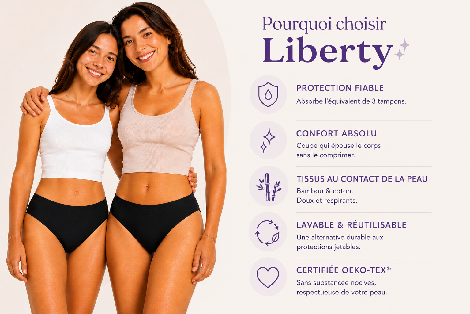 Bénéfices culotte menstruelle