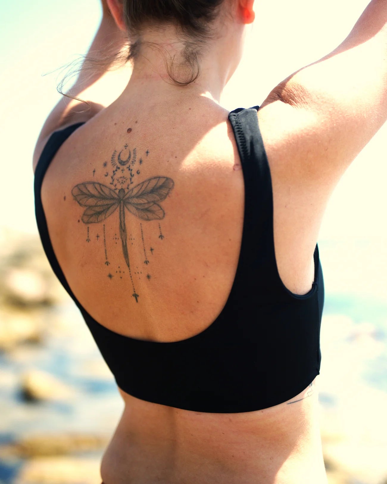 Haut de maillot noir Brassière Ado Power