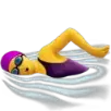 femme qui nage emoji